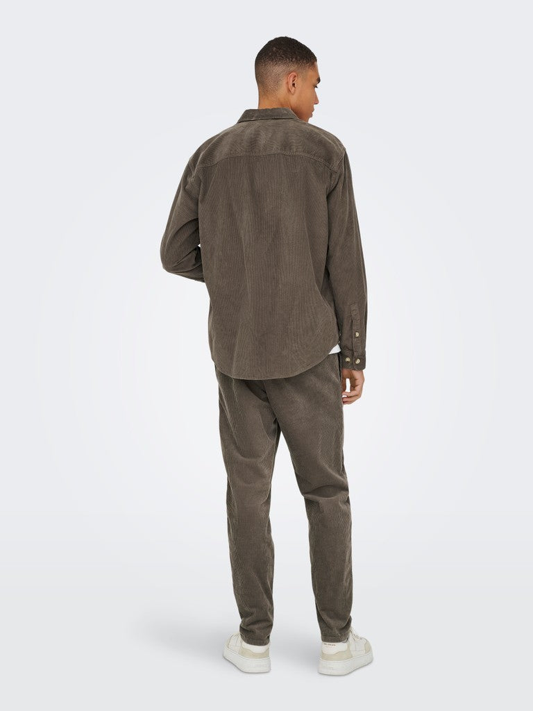 Onsalp 2pkt Washd Cord LS Shirt