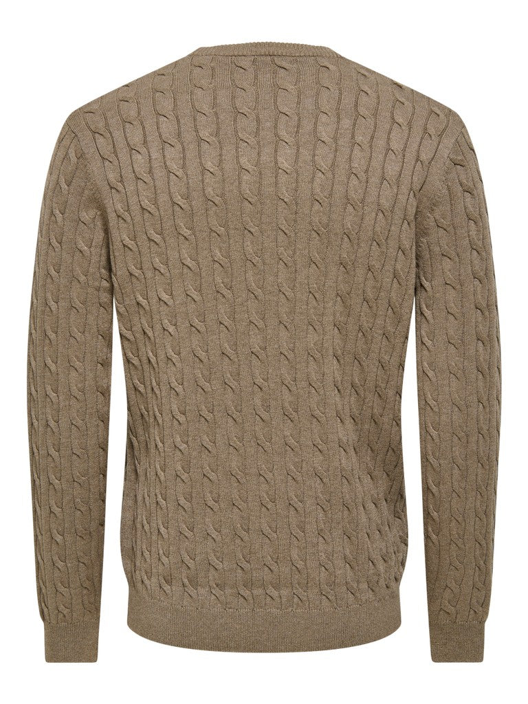Onsloui Reg 12 Cabel Crew Knit Noos