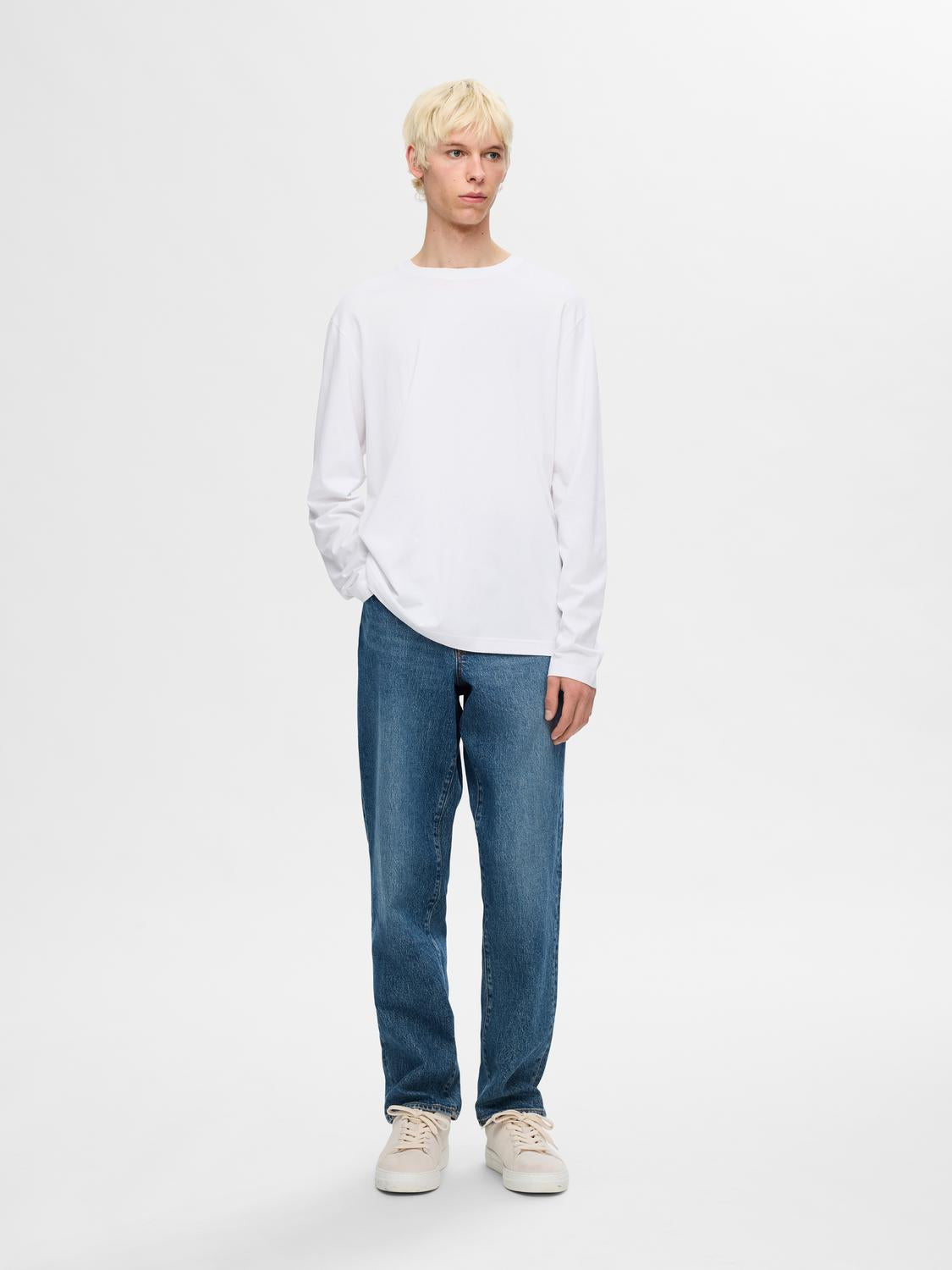 T-shirts - Slhaspen Ls O-Neck Tee Noos - - Hr Ravn