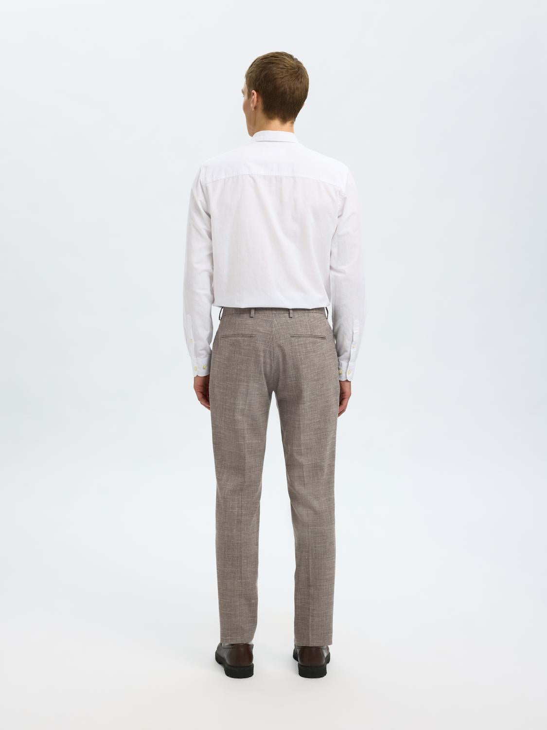 BUKSER - Slhslim-Oasis Linen Trs Noos - - Hr Ravn
