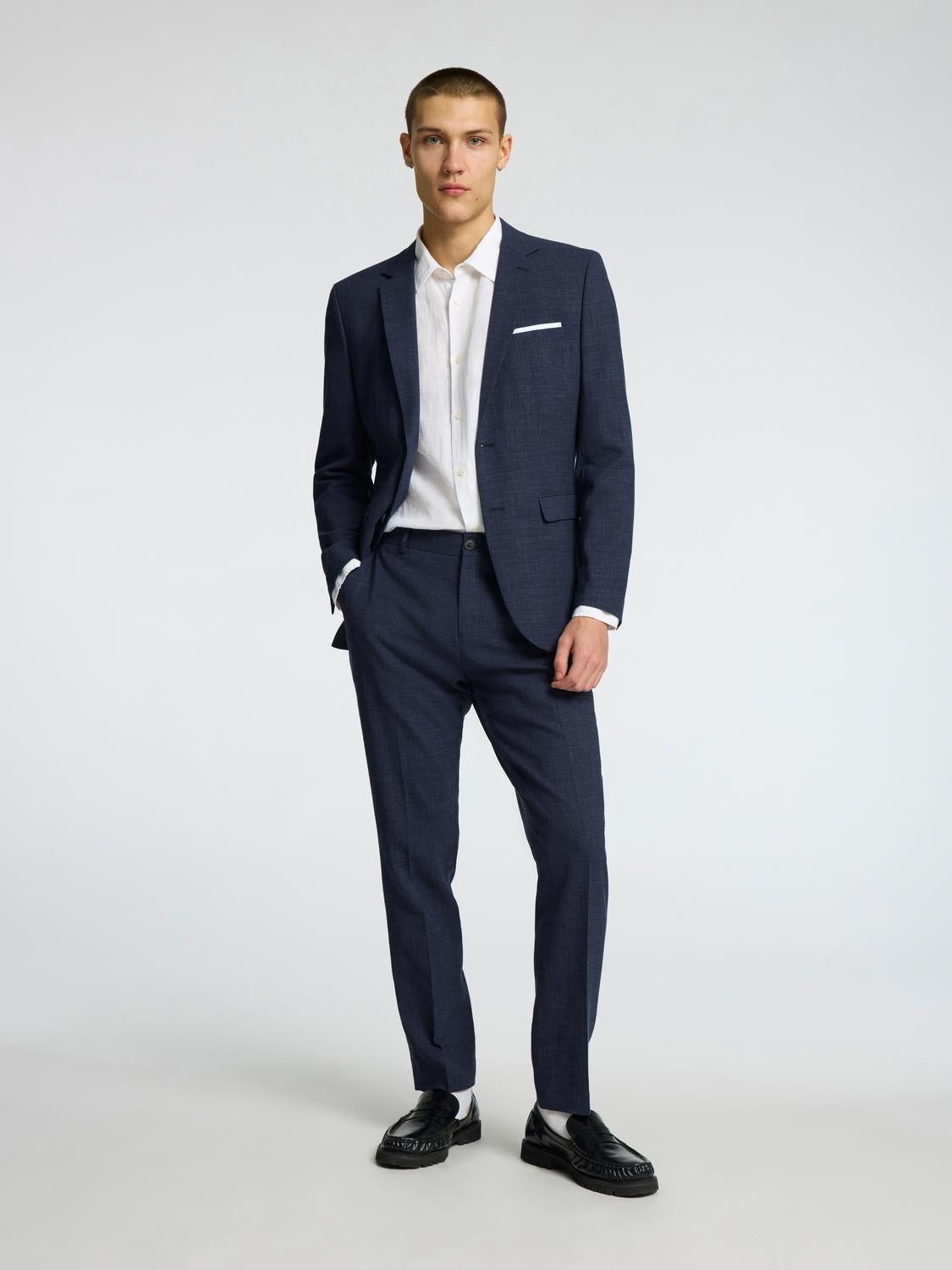 BLAZER - Slhslim-Oasis Linen Blz Noos - - Hr Ravn