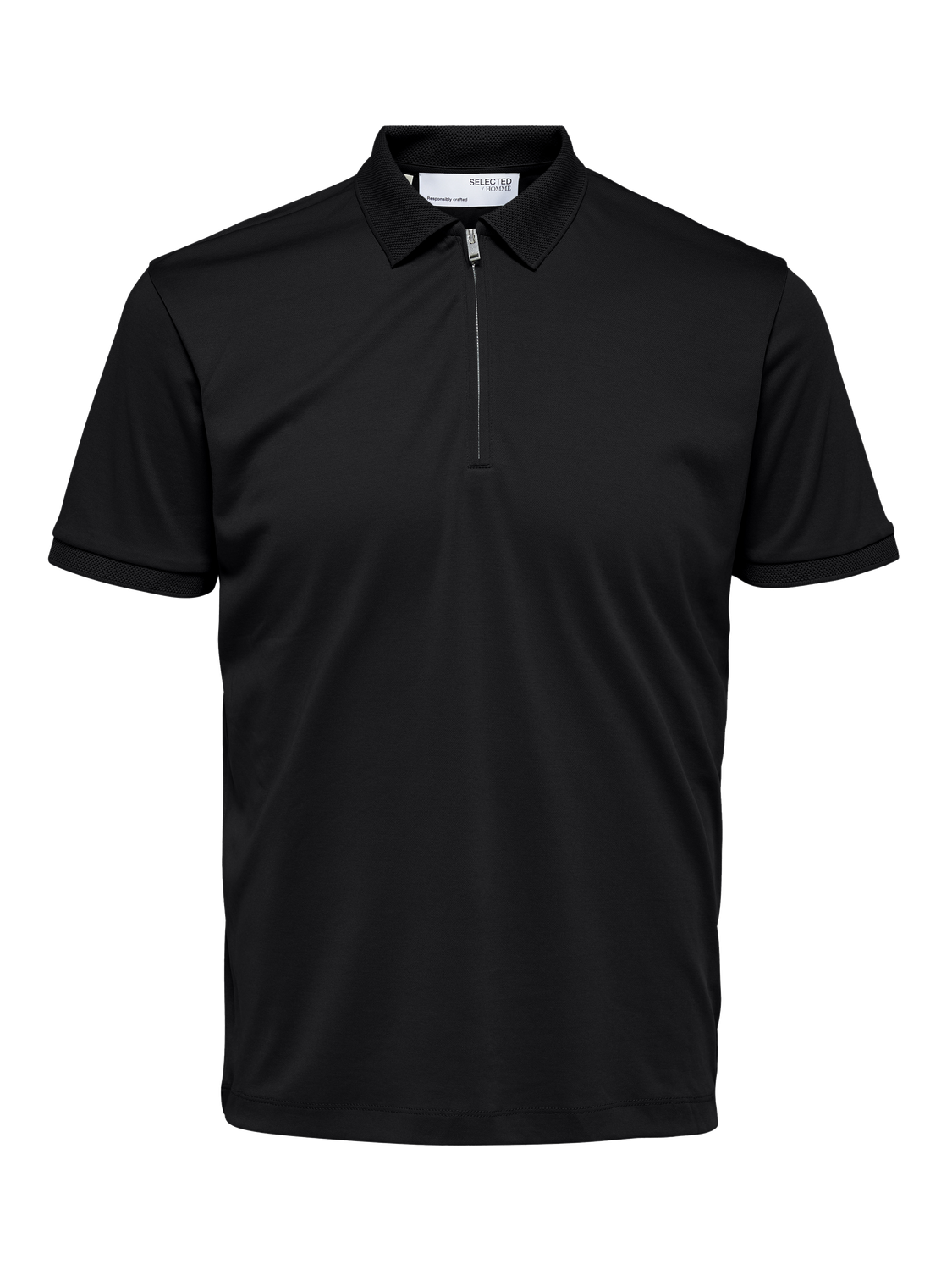 Slhfave Sport Zip Ss Polo Noos