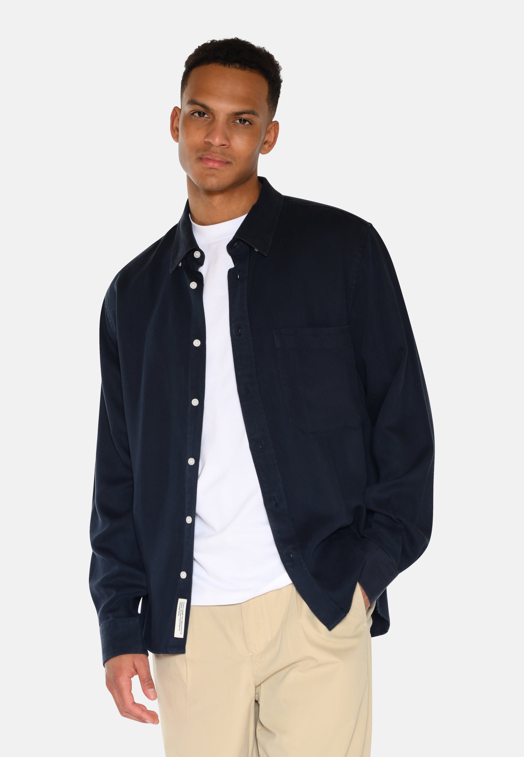 minimum male Pedro langærmet skjorte 3859 Long Sleeved Shirt 3922 Sky Captain