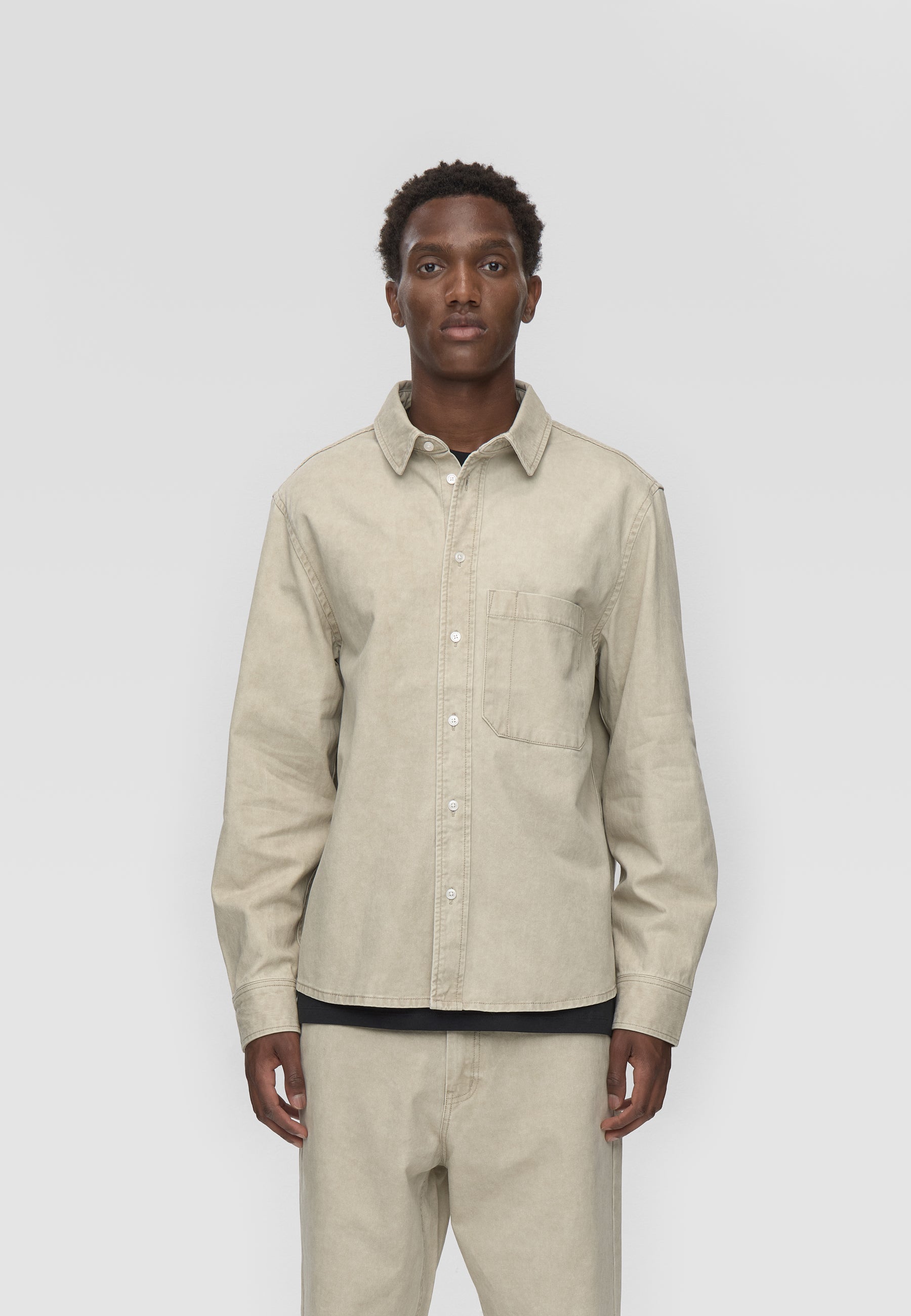 minimum male Pedro rlx ls shirt 4399 Long Sleeved Shirt 1109 Chinchilla