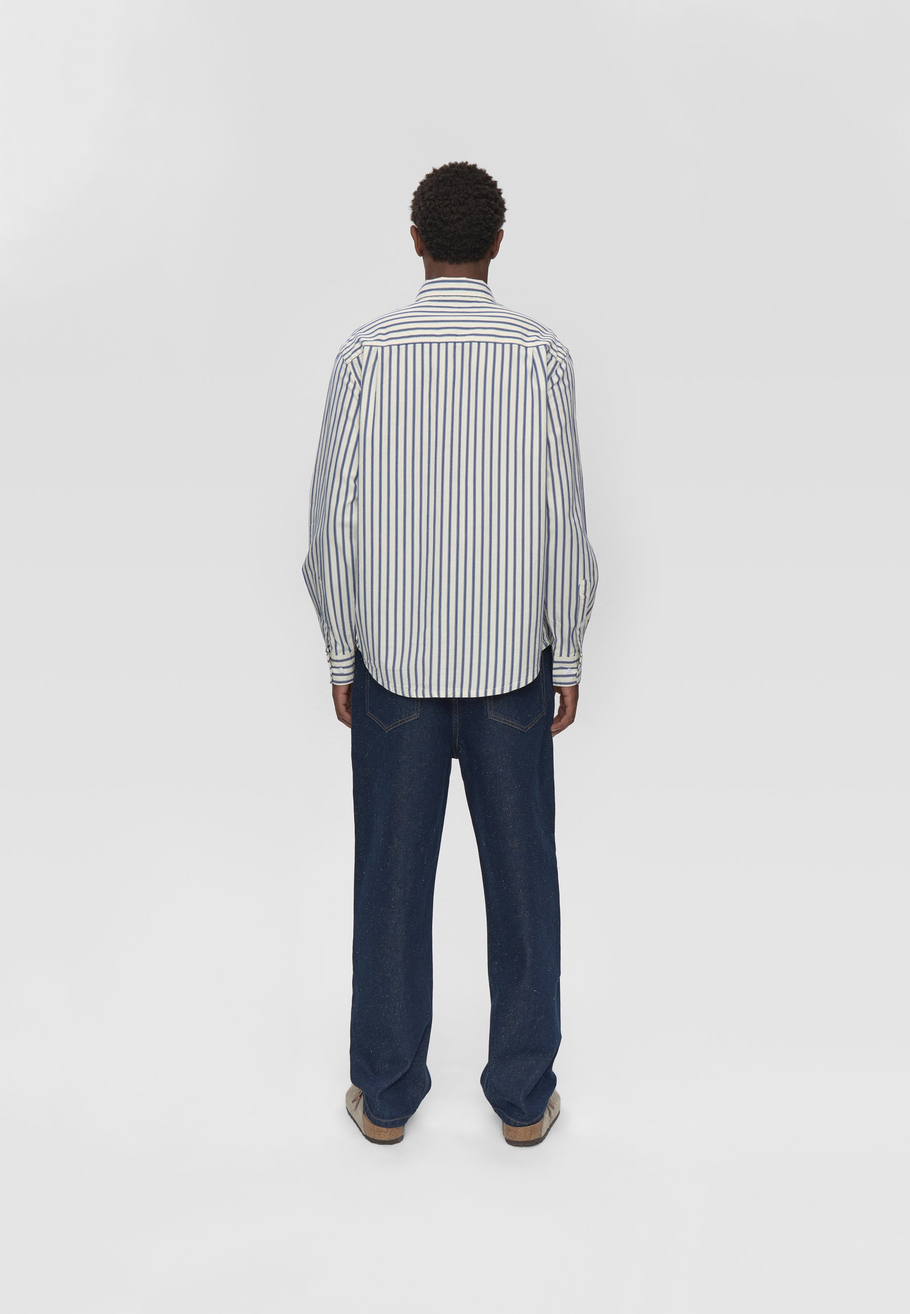 minimum male Pedro rlx ls striped shirt 4680 Long Sleeved Shirt 3922 Sky Captain