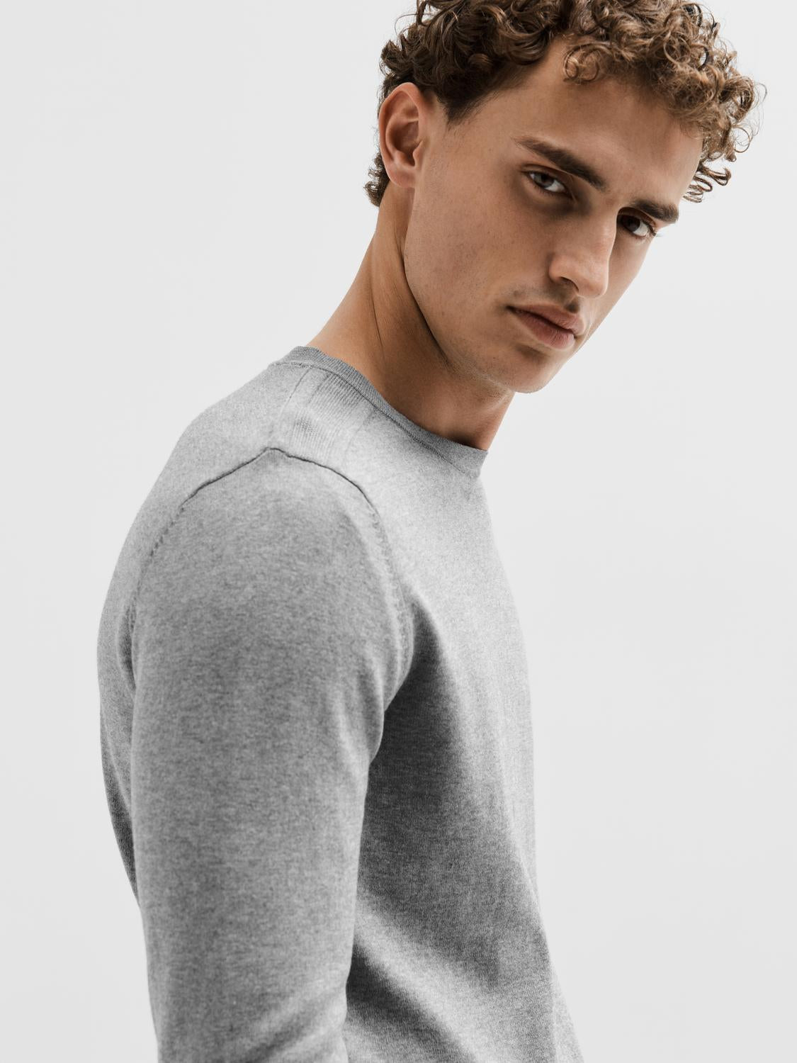 STRIK - Slhberg Crew Neck Noos - - Hr Ravn