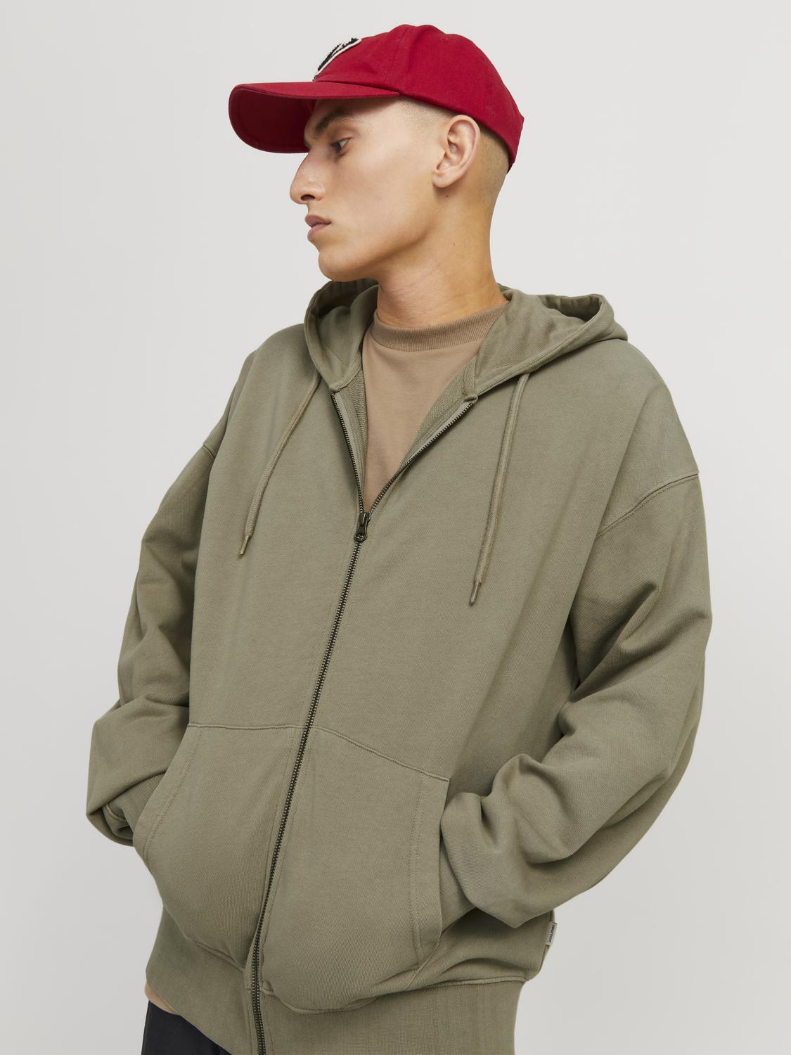 SWEATSHIRTS - Jjecharge Faded Sweat Zip Hood Noos - - Hr Ravn