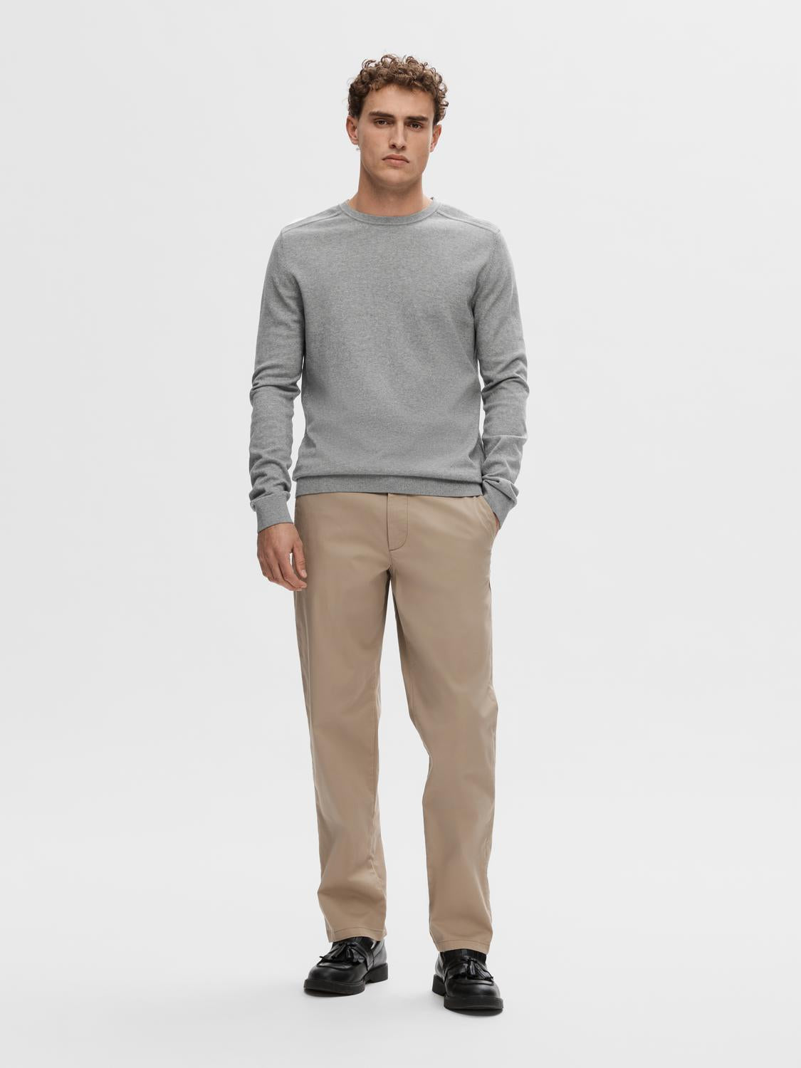 STRIK - Slhberg Crew Neck Noos - - Hr Ravn