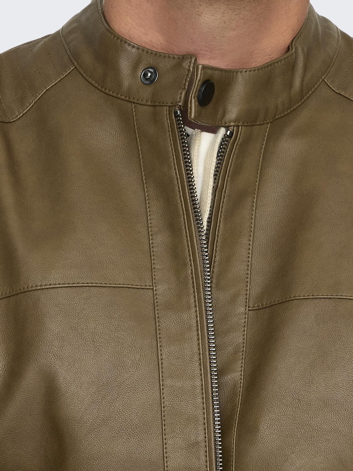 Onsmike Pu Racer Jacket Otw Noos