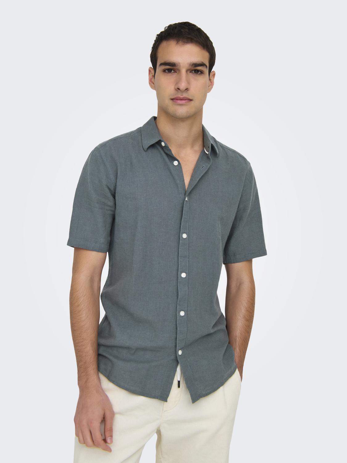 Onscaiden Life Ss Solid Linen Blend Noos