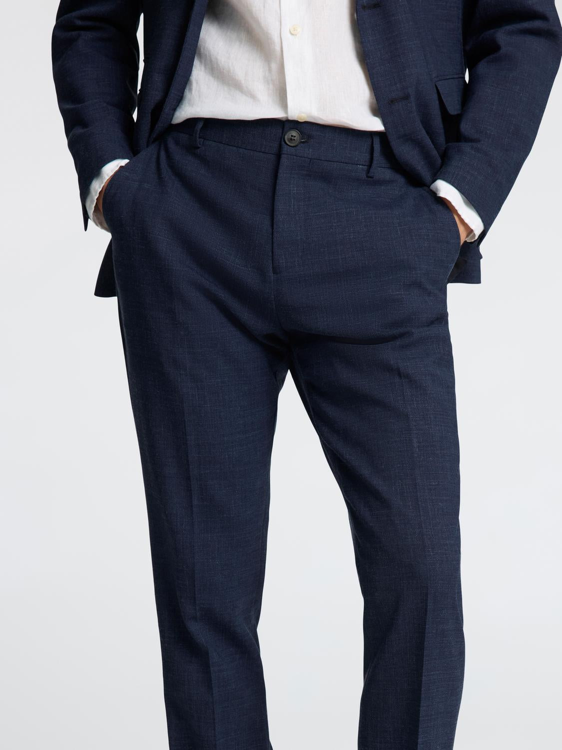 BUKSER - Slhslim-Oasis Linen Trs Noos - - Hr Ravn