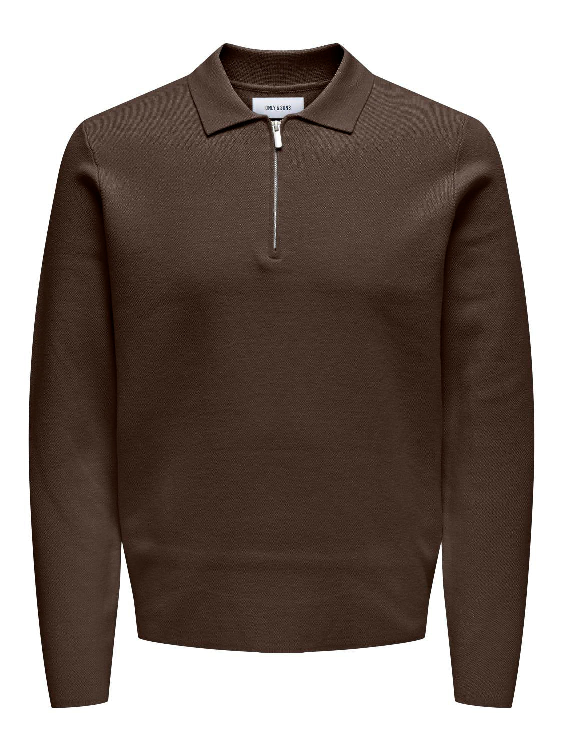 STRIK - Onscooper Reg Ls 12 Half Zip Polo Noos - - Hr Ravn