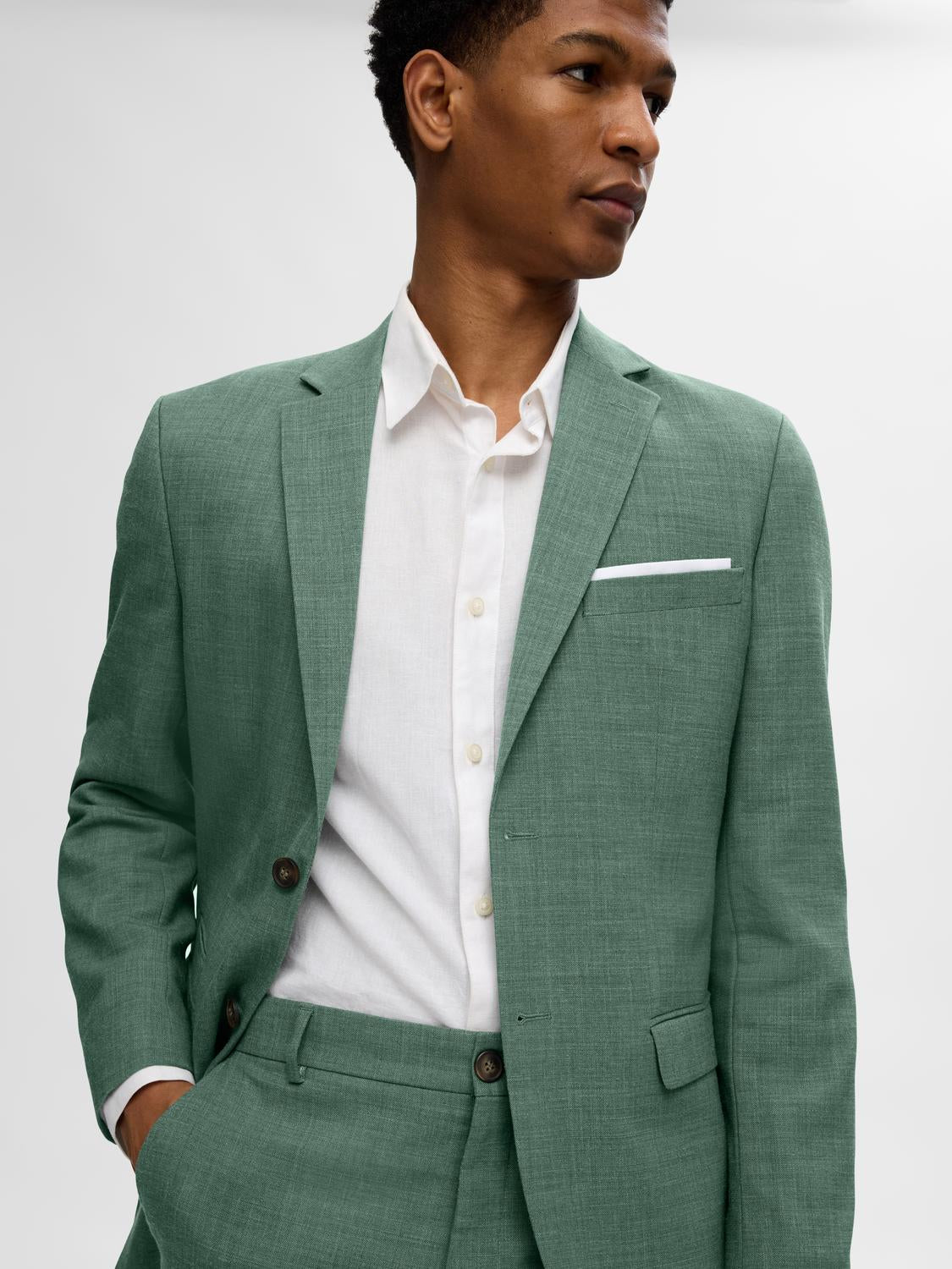 BLAZER - Slhslim-Oasis Linen Blz Noos - - Hr Ravn