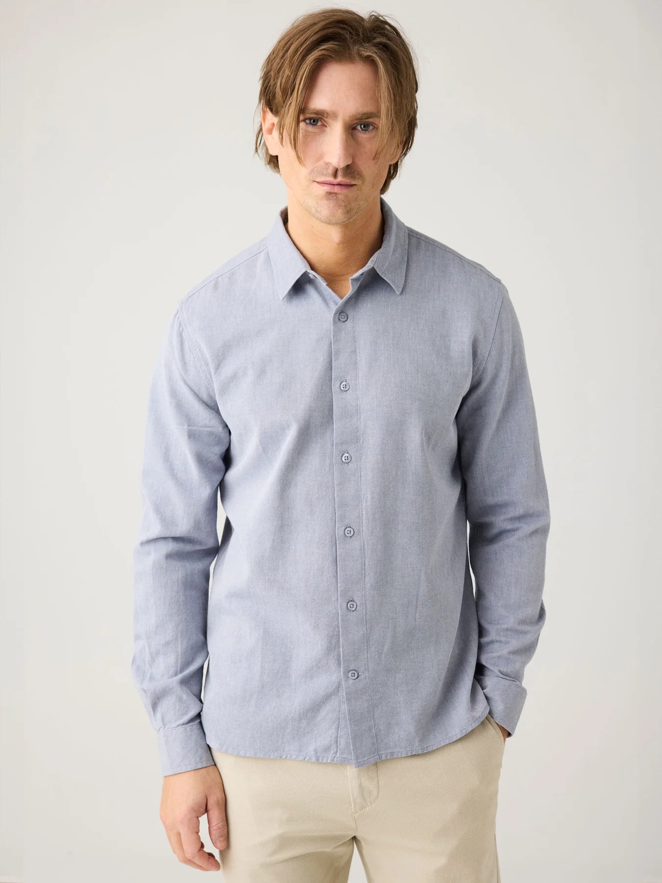 LANGE SKJORTER - Light twill shirt - - Hr Ravn