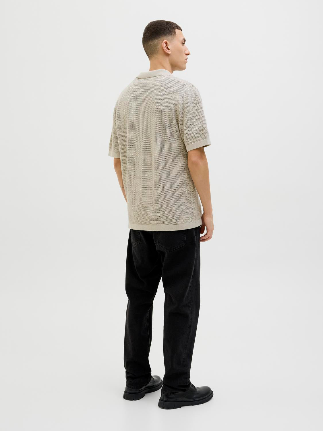 Cardigans - Jprblaarto Knit Polo Ss Ln - - Hr Ravn