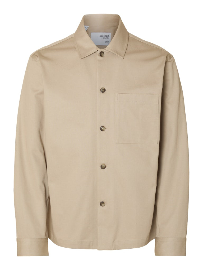 OVERSHIRT - Slhtate Heavy Twill Overshirt LS Noos - - Hr Ravn