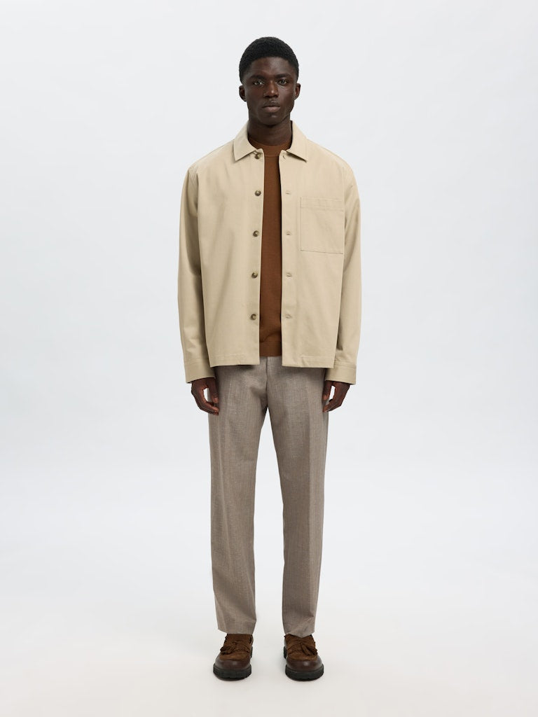 OVERSHIRT - Slhtate Heavy Twill Overshirt LS Noos - - Hr Ravn