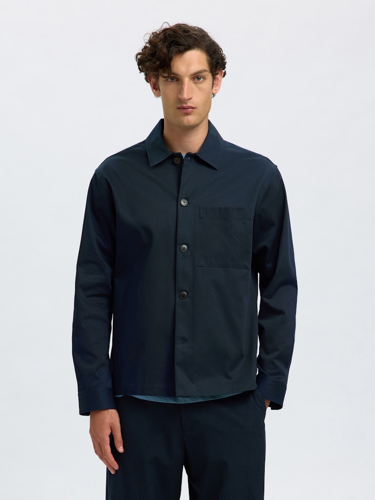 OVERSHIRT - Slhtate Heavy Twill Overshirt LS Noos - - Hr Ravn