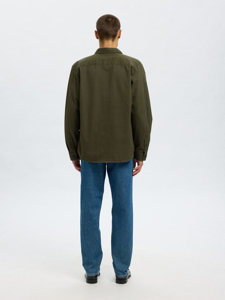 Slhtravis Twill Overshirt LS Noos