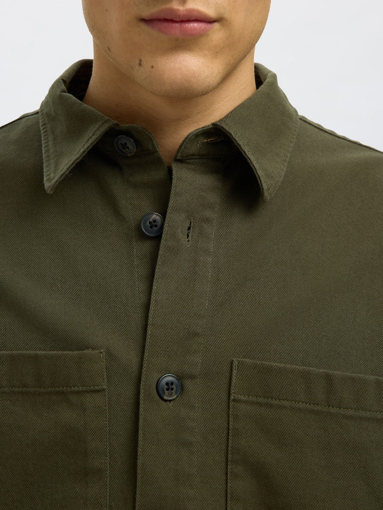 Slhtravis Twill Overshirt LS Noos