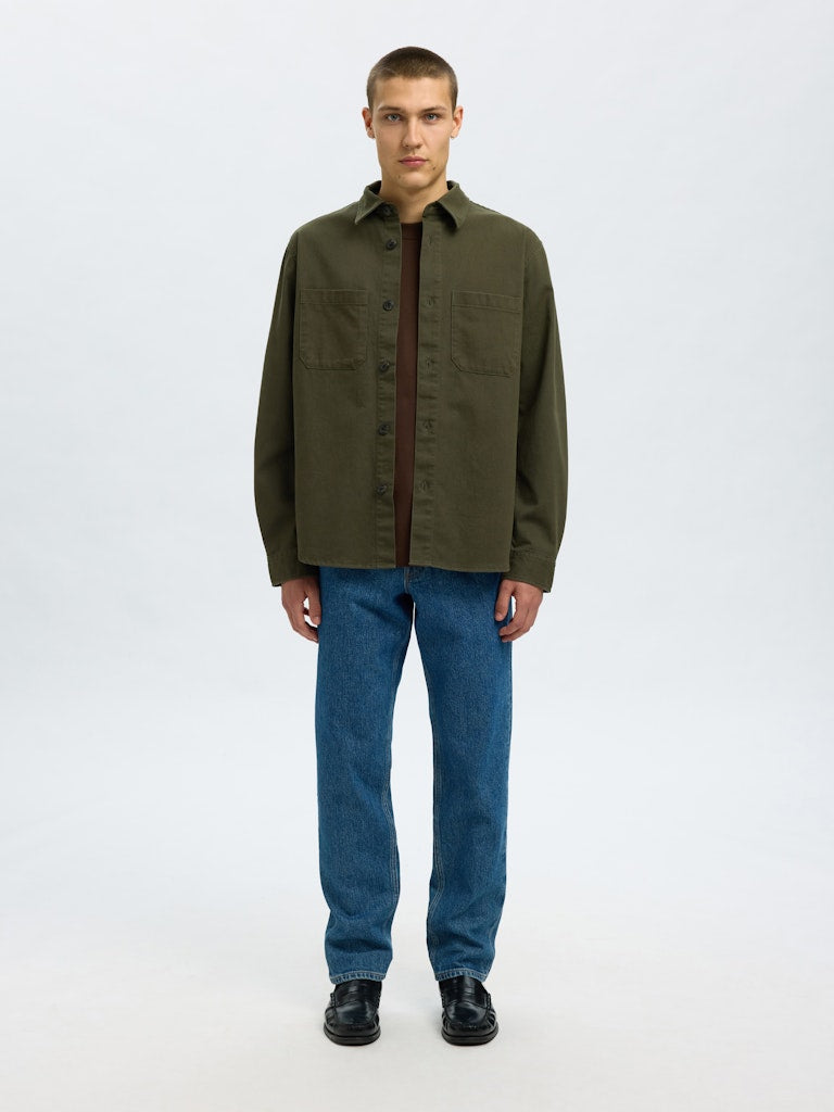 Slhtravis Twill Overshirt LS Noos
