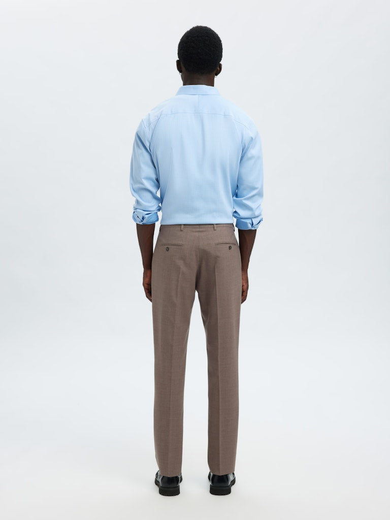 BUKSER - Slhslim-Theo Wool Blend Trs Flex Noos - - Hr Ravn