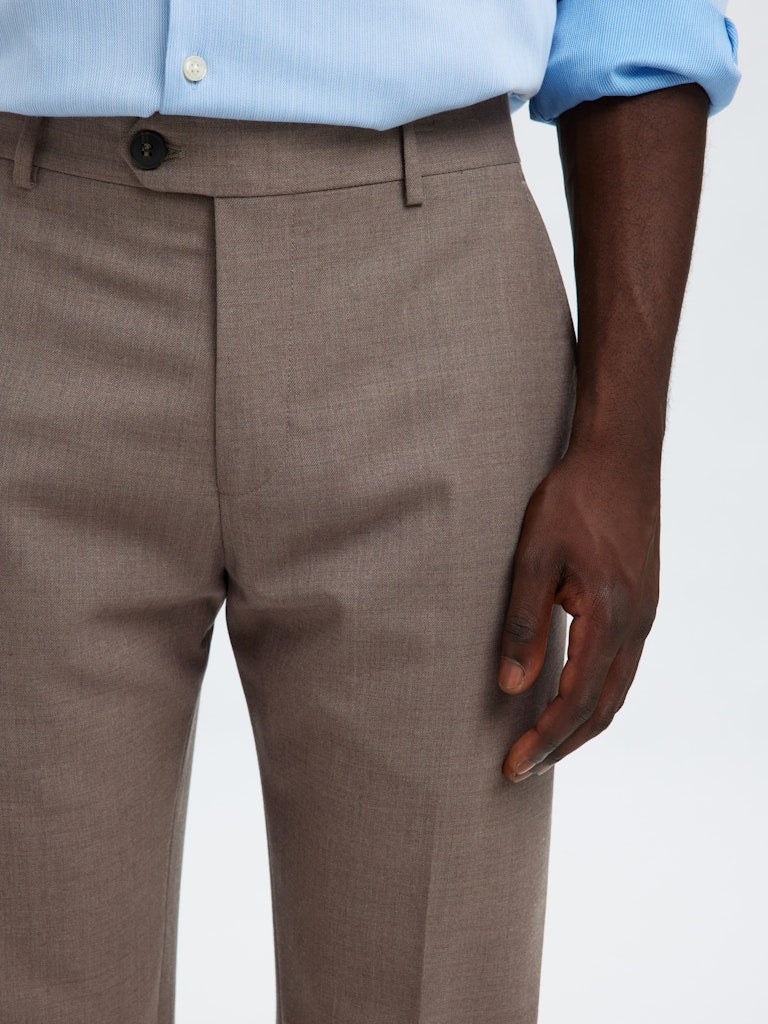 BUKSER - Slhslim-Theo Wool Blend Trs Flex Noos - - Hr Ravn