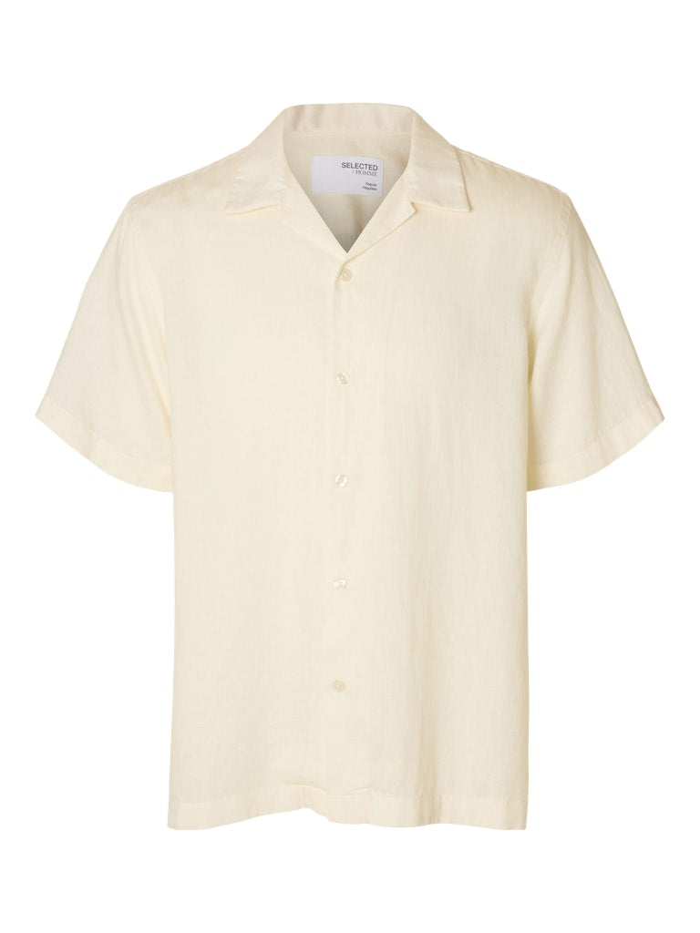 KORTE SKJORTER - Slhregnoa Mix Shirt SS Resort - - Hr Ravn