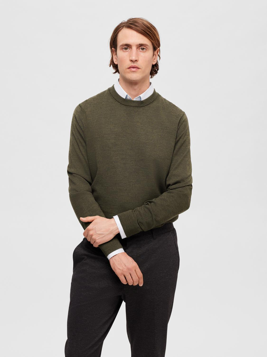 STRIK - SLHTown Merino Knit - - Hr Ravn