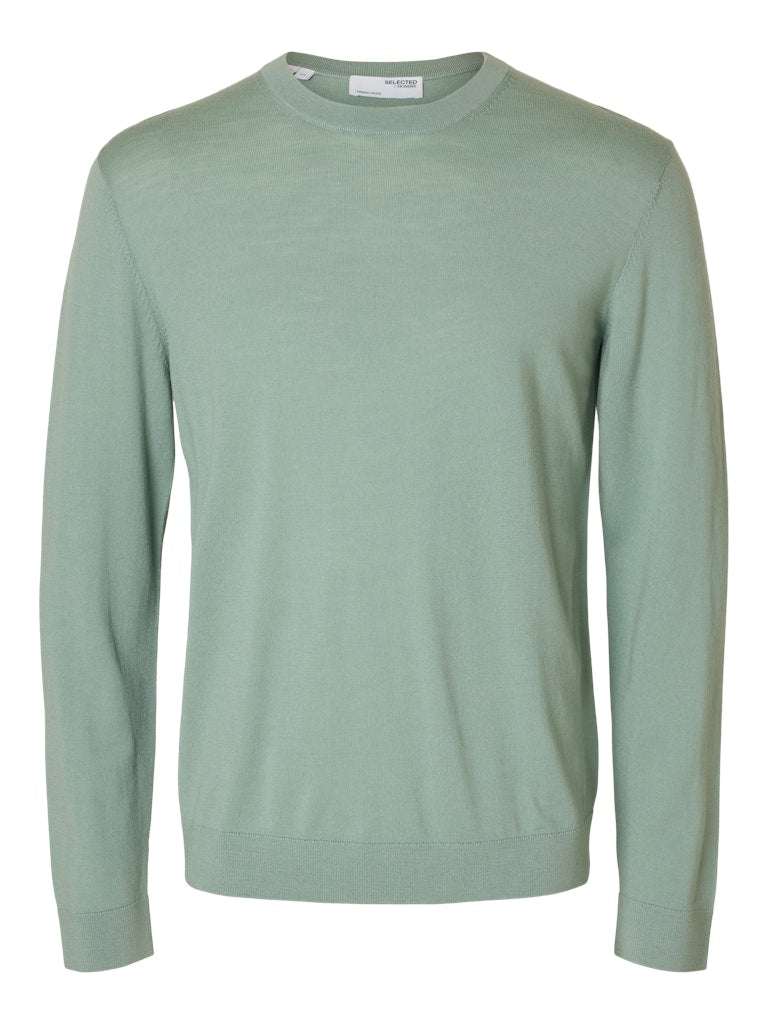 STRIK - SLHTRAY LS KNIT MERINO CREW NECK - - Hr Ravn