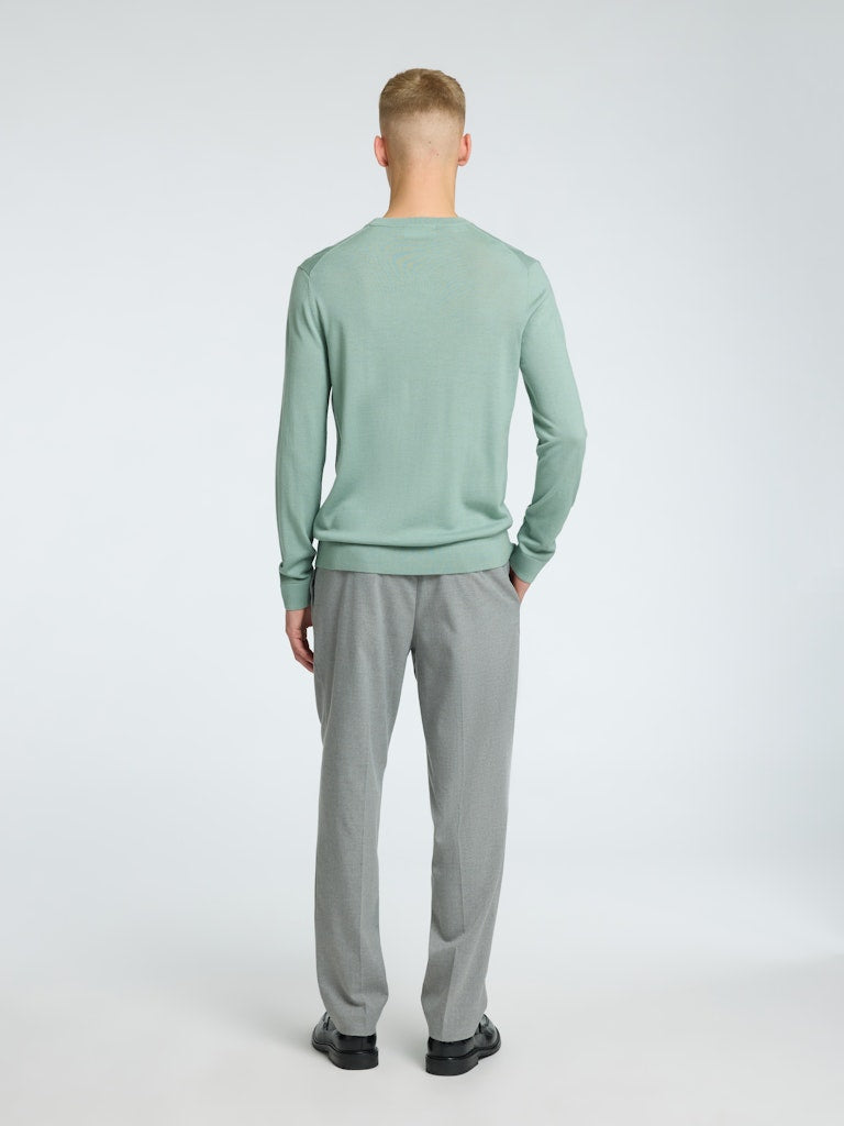 STRIK - SLHTRAY LS KNIT MERINO CREW NECK - - Hr Ravn