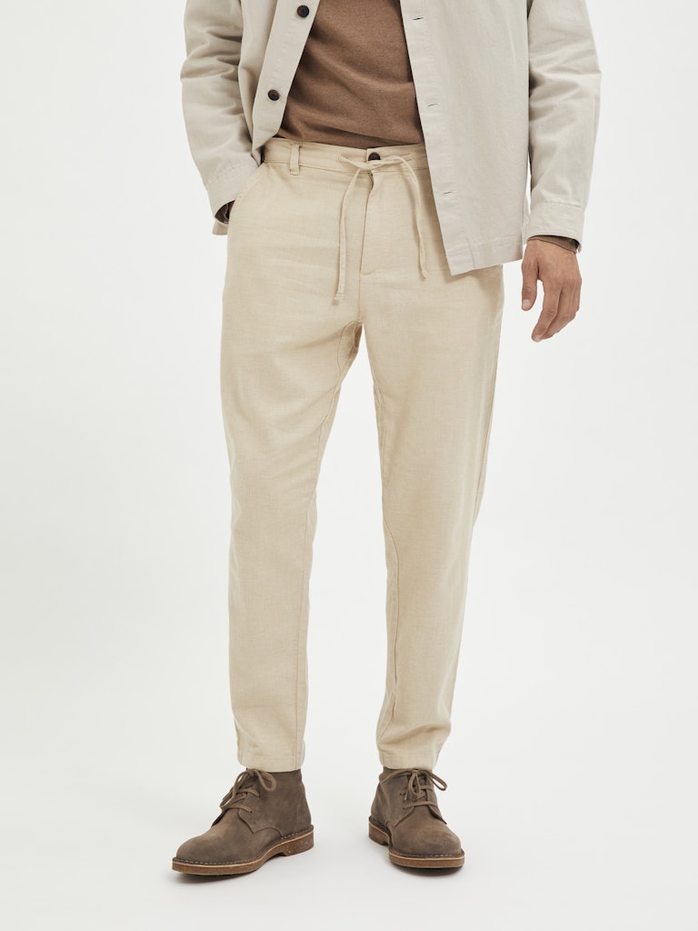 BUKSER - SLH172-slimtape Brody Linen Pant - - Hr Ravn