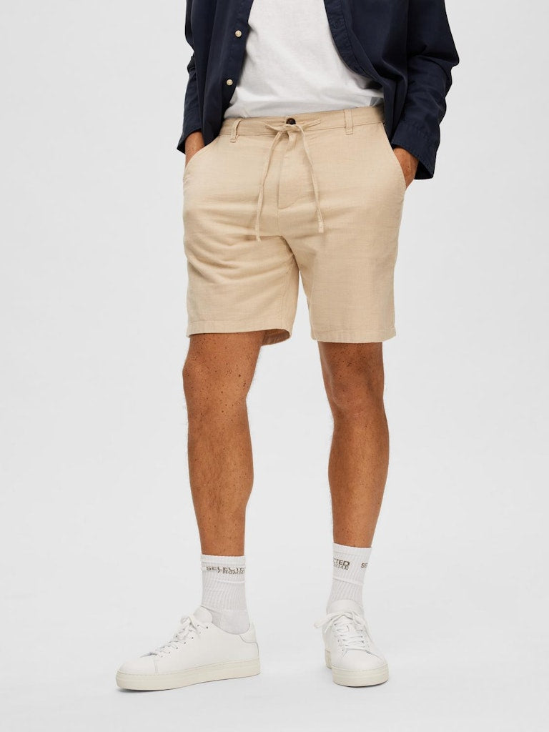 SHORTS - Slhregular-Brody Linen Shorts Noos - - Hr Ravn