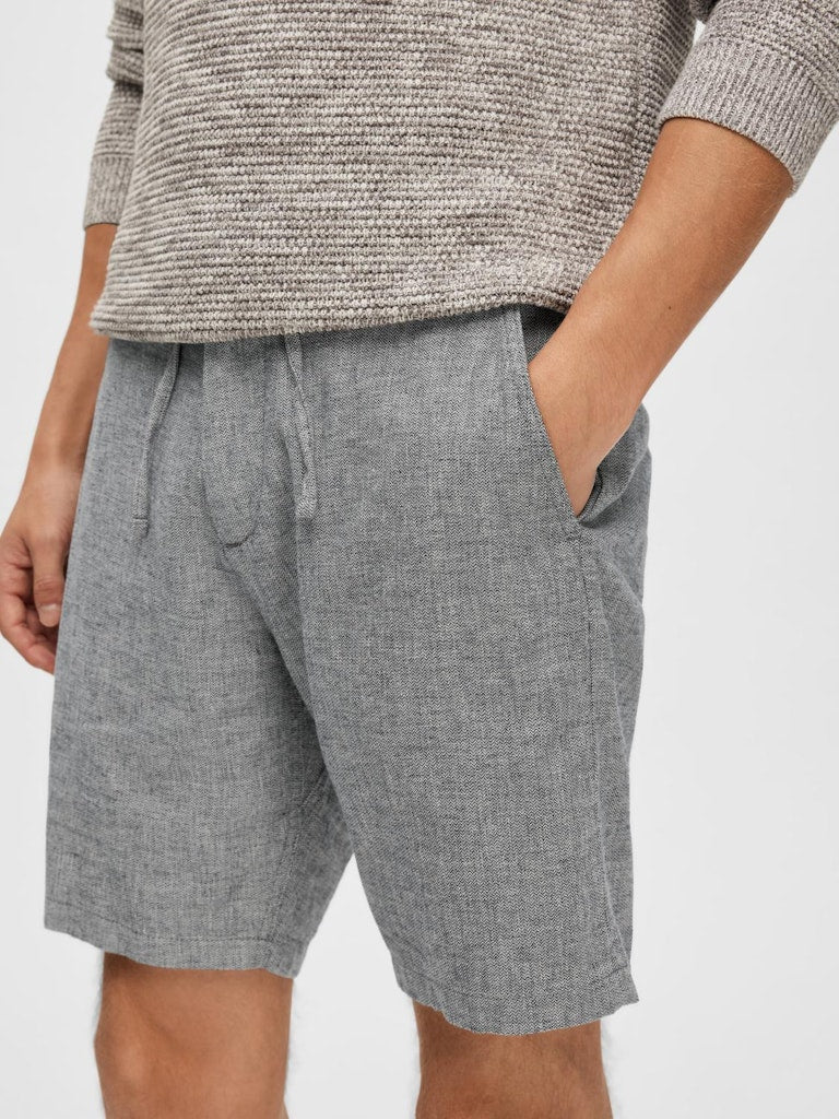 SHORTS - Slhregular-Brody Linen Shorts Noos - - Hr Ravn