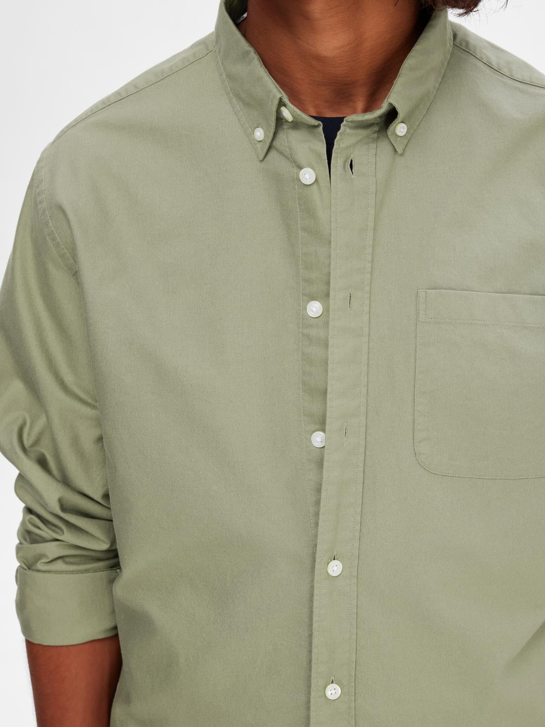 LANGE SKJORTER - Slhregrick-Ox Shirt LS - - Hr Ravn