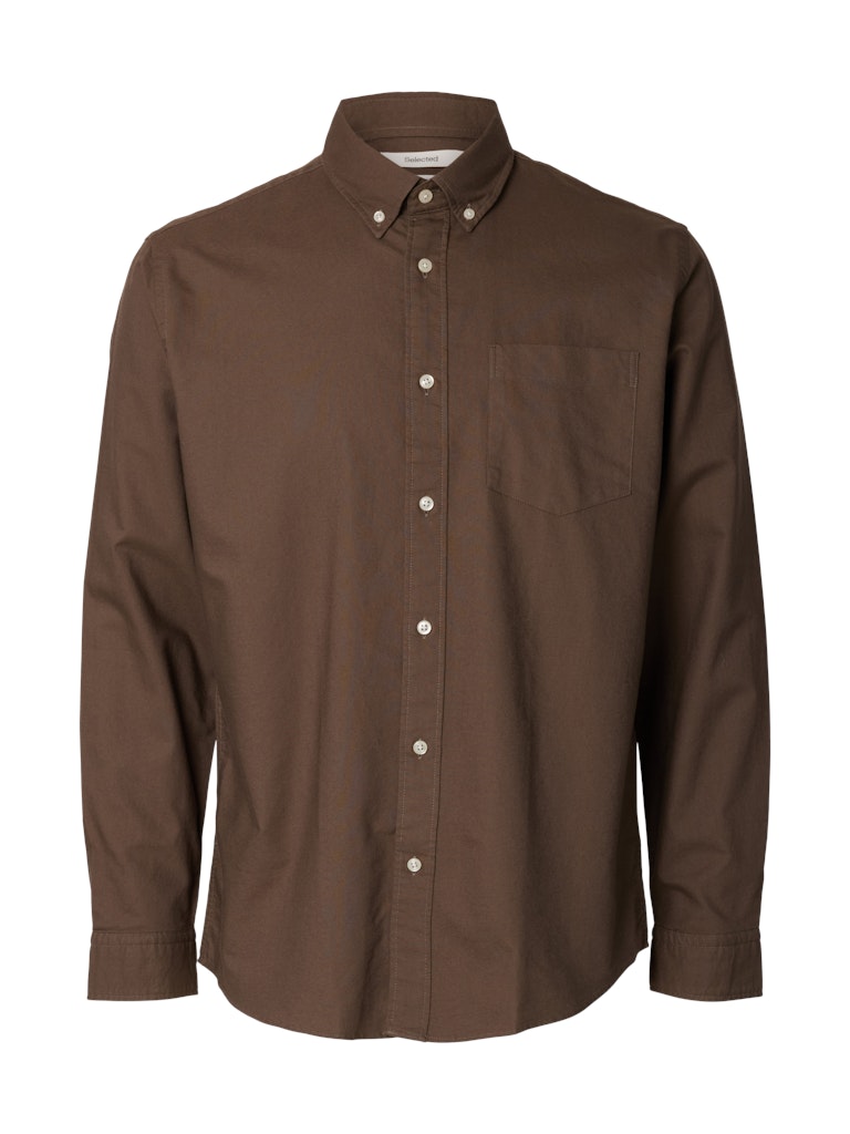 Slhregrick-Ox Shirt LS Noos