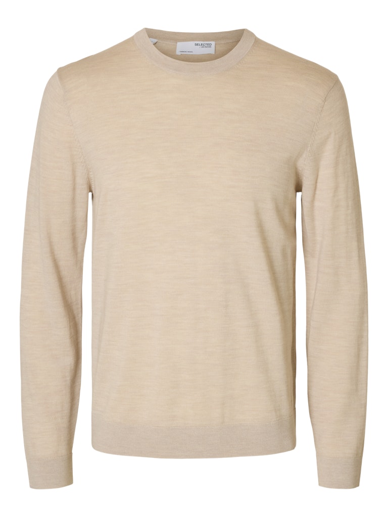 STRIK - SLHTRAY LS KNIT MERINO CREW NECK - - Hr Ravn