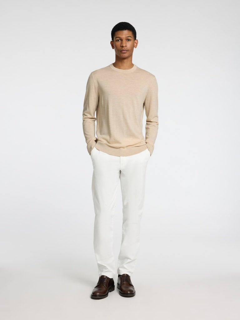 STRIK - SLHTRAY LS KNIT MERINO CREW NECK - - Hr Ravn