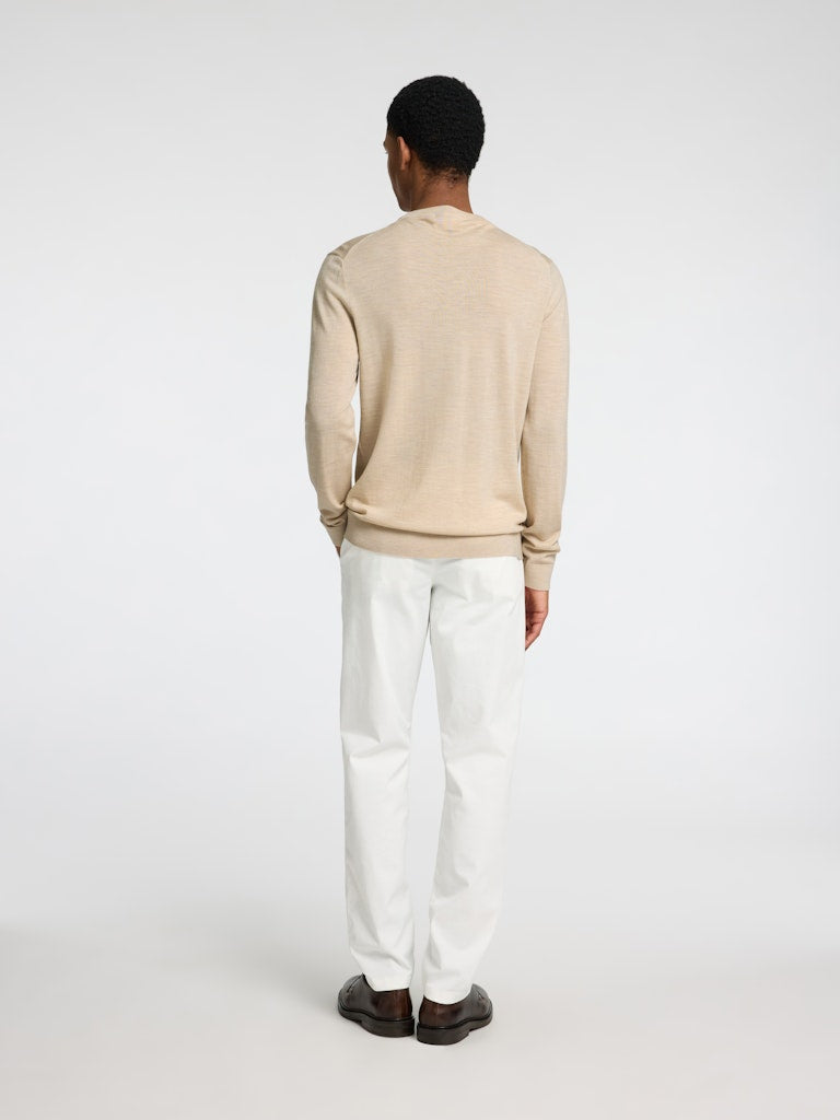 STRIK - SLHTRAY LS KNIT MERINO CREW NECK - - Hr Ravn