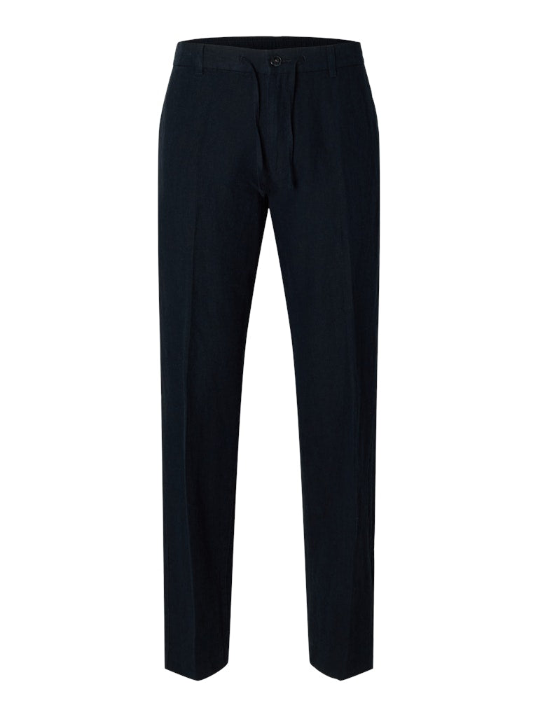 BUKSER - Slh196-Straight Leroy Linen Pant - - Hr Ravn