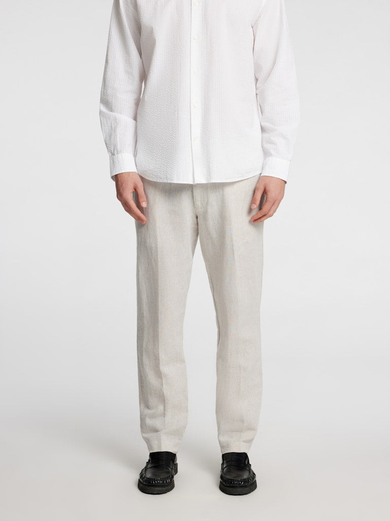 BUKSER - Slh196-Straight Leroy Linen Pant - - Hr Ravn