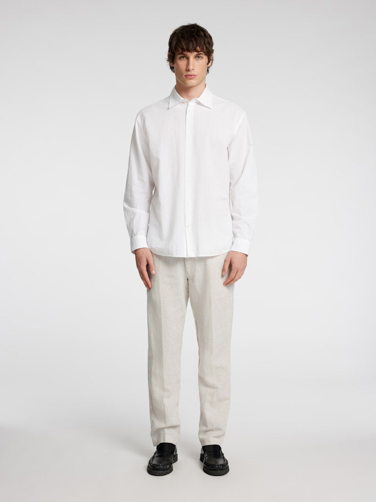 BUKSER - Slh196-Straight Leroy Linen Pant - - Hr Ravn