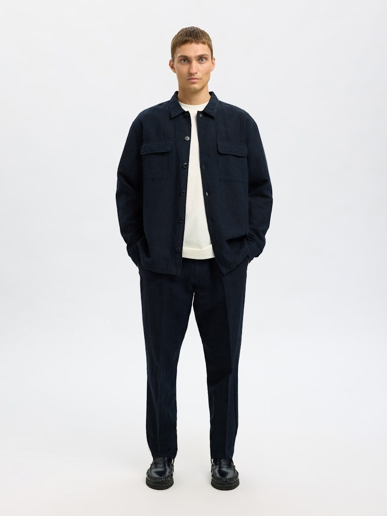 OVERSHIRT - Slh-Leroy Linen Blend Overshirt - - Hr Ravn