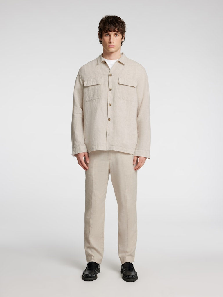 OVERSHIRT - Slh-Leroy Linen Blend Overshirt - - Hr Ravn