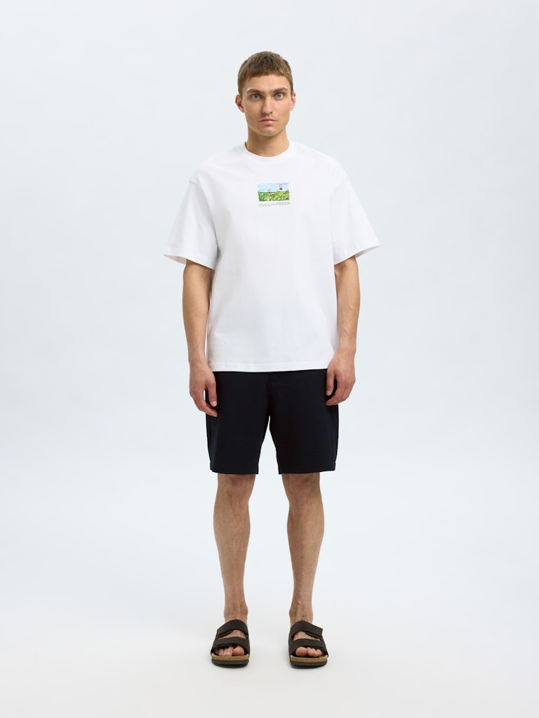 SHORTS - Slhregular-Karl Seersucker Shorts - - Hr Ravn