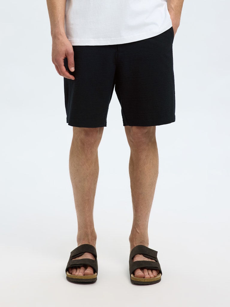SHORTS - Slhregular-Karl Seersucker Shorts - - Hr Ravn