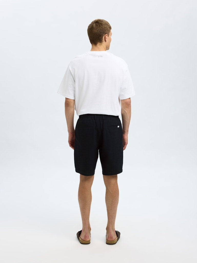 SHORTS - Slhregular-Karl Seersucker Shorts - - Hr Ravn