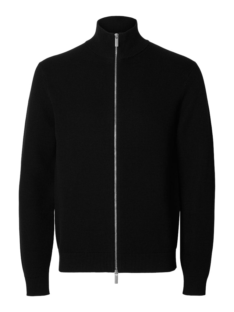 Slhdane LS Knit Structure Full Zip Noos