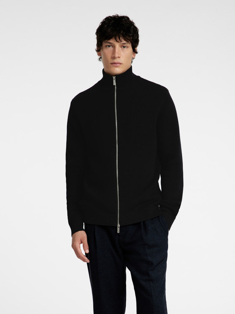Slhdane LS Knit Structure Full Zip Noos