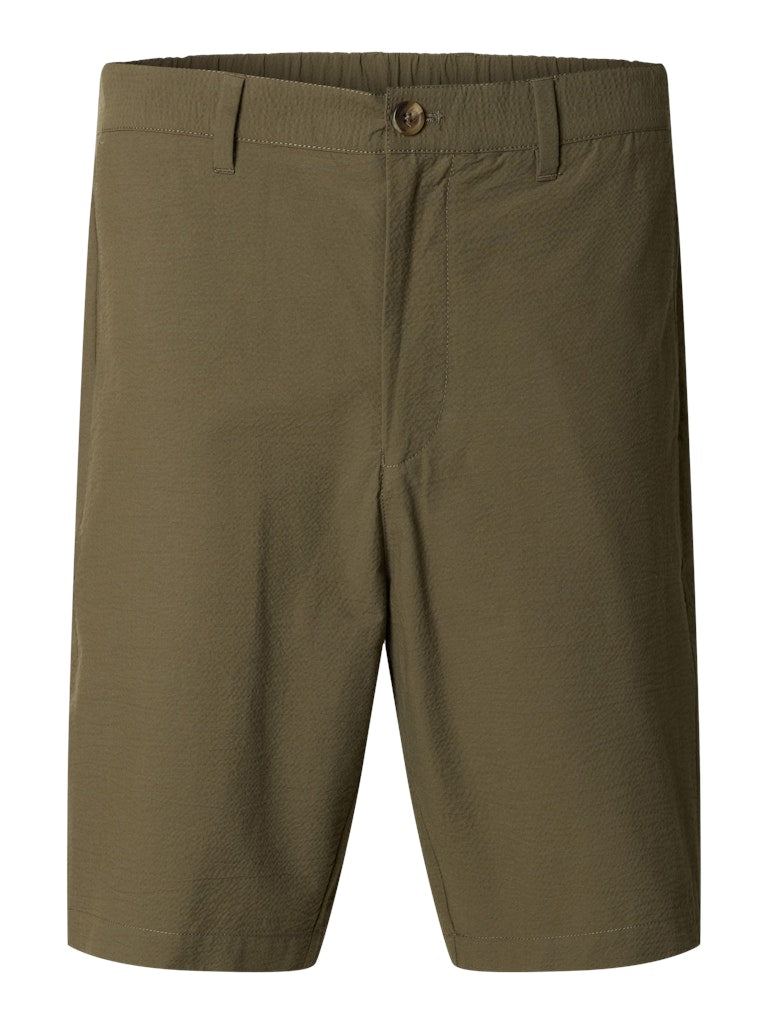 SHORTS - Slhregular-Karl Seersucker Shorts - - Hr Ravn